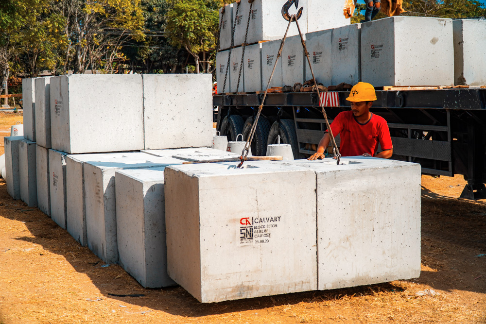 BLOCK BETON & TETRAPOD BANGKALAN