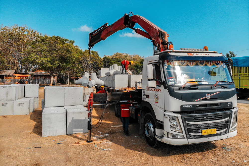 BLOCK BETON & TETRAPOD BANGKALAN