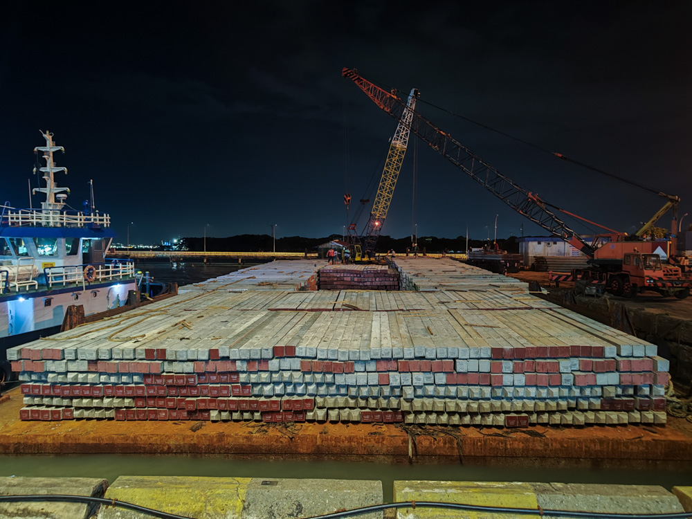 PILE DELIVERY TO BORNEO